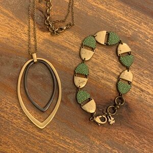 Lucky Brand bracelet and long necklace. Price is for both.